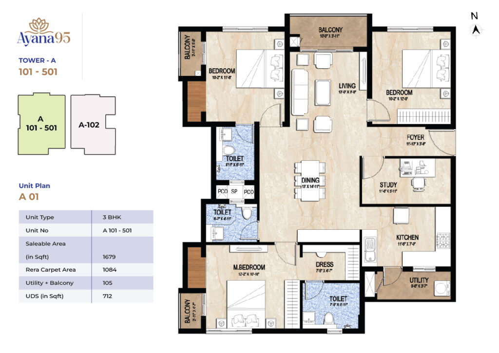 Tower - A (101-501 )