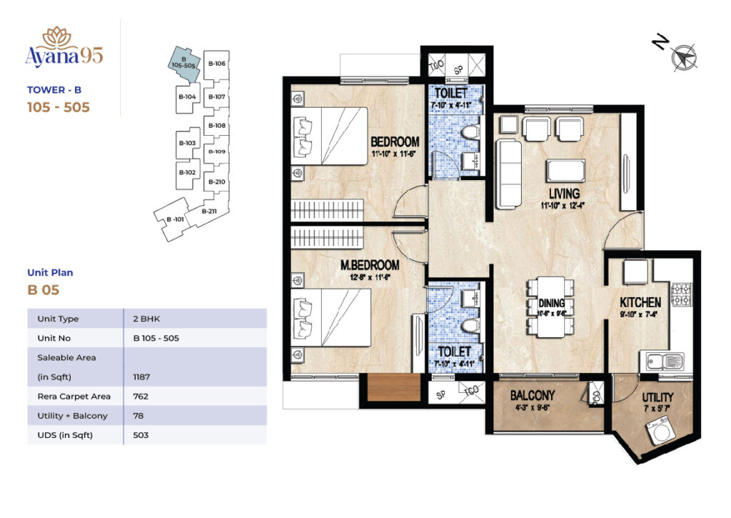 TOWER - B (105 - 505)