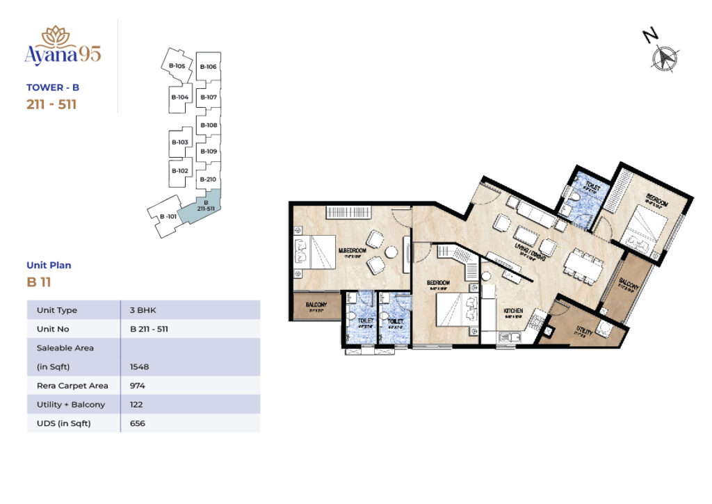 TOWER - B (211 - 511)