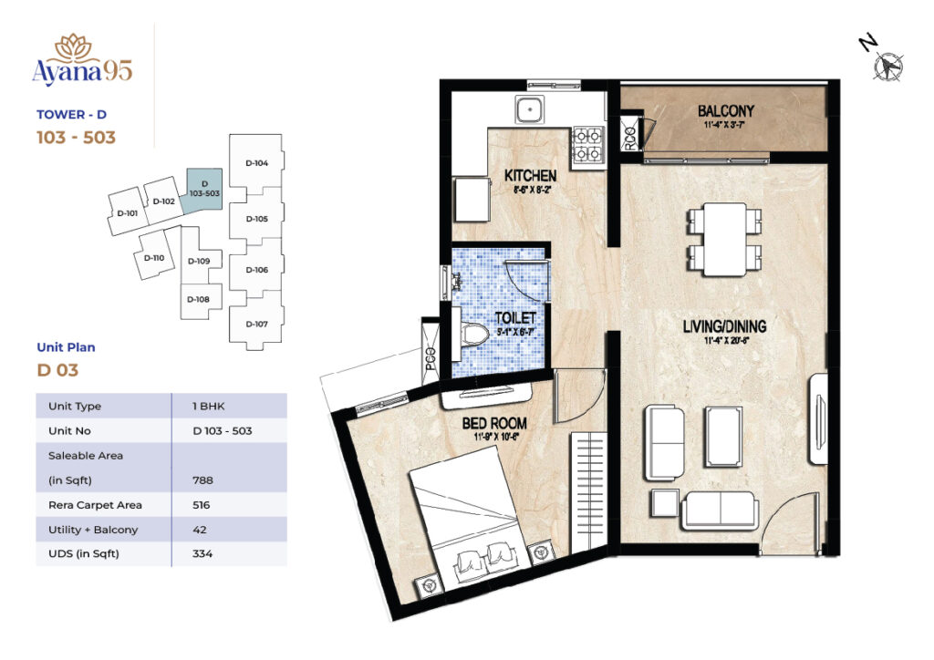 TOWER - D (103 - 503)