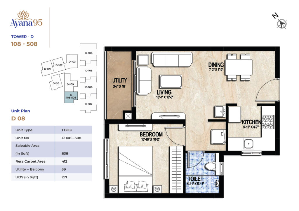 TOWER - D (108 - 508)