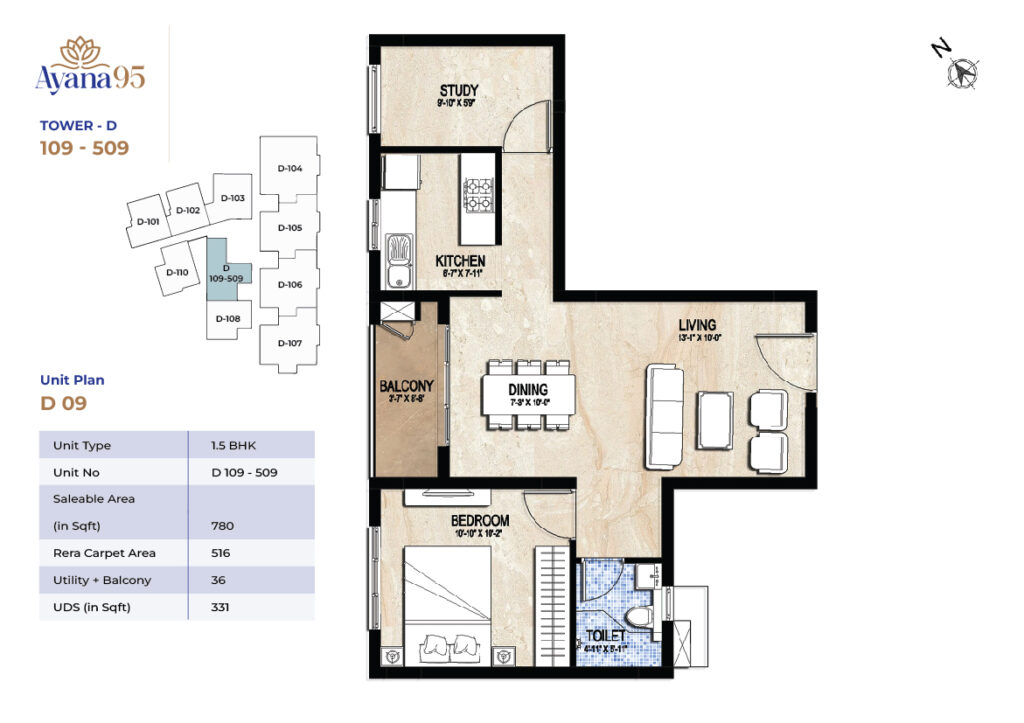 TOWER - D (109 - 509)